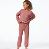 THE CREW + JOGGER SET : ROSE
