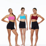 THE ADULT DANCE SHORTS : BLACK