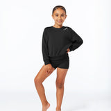 THE CREW + JOGGER SET : BLACK