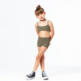 THE BRALETTE + SHORT SET : OLIVE