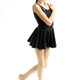 THE TANK TOP DRESS: BLACK SHINE